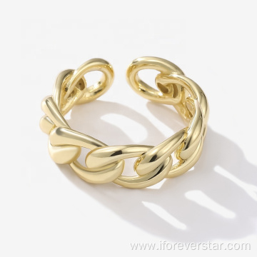 Tarnish Free Adjustable Unique Fashion Gold Plated Rings